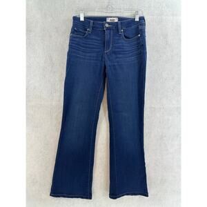 PAIGE Size 27 Jeans Skyline Boot Stretch Mid Rise Dark Wash Blue